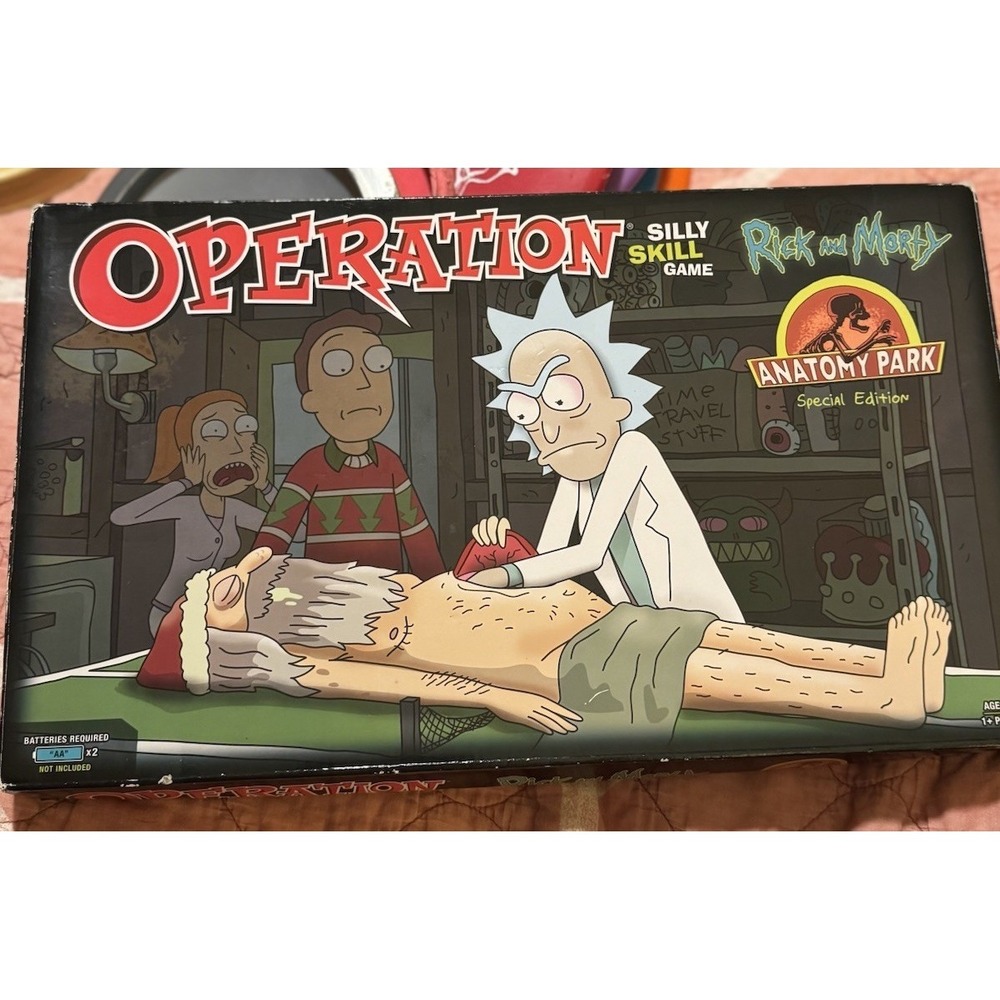 Rick and Morty Special Edition Anatomy Park Operation Board Game 17+ NIB